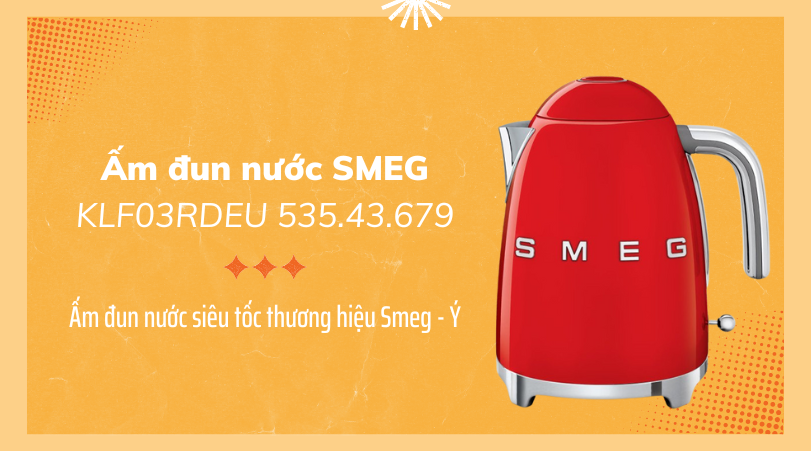 Hình ảnh Ấm đun nước SMEG KLF03RDEU 535.43.679