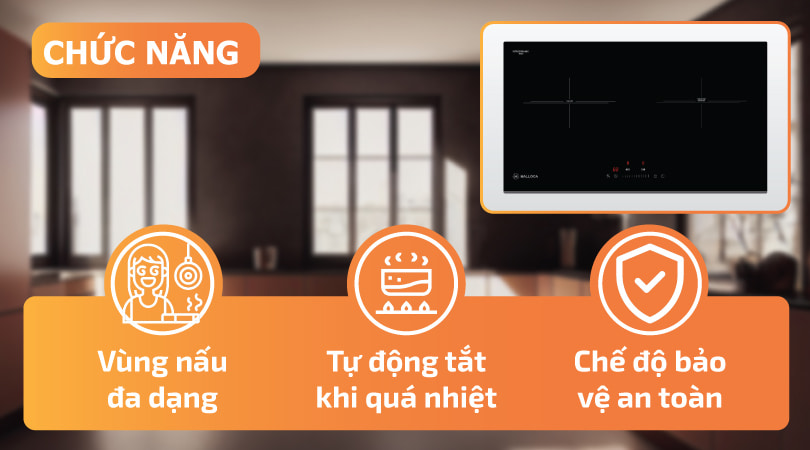 Chức năng của bếp điện từ Malloca MH-732 IRN
