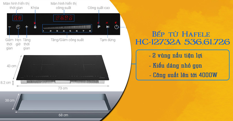 Tính năng Bếp từ Hafele HC-I2732A 536.61.726