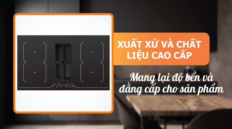 Xuất xứ của bếp từ kết hợp hút mùi Malloca HIH-864
