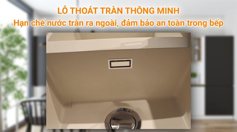 Chậu rửa chén Malloca - Tích hợp hệ thống xả tràn thông minh