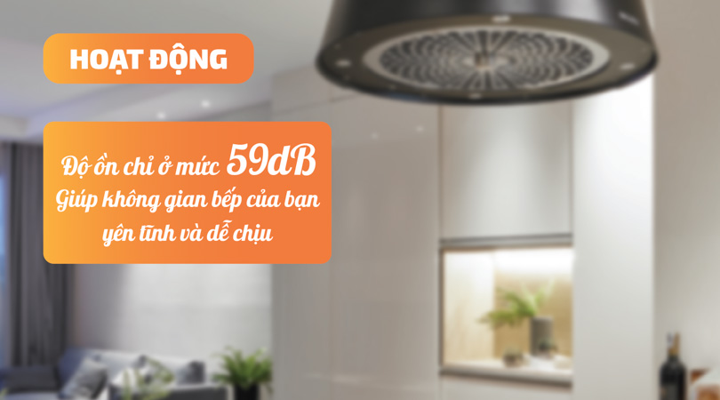 Máy hút mùi Malloca SOPHIE K-500B - Độ ồn thấp