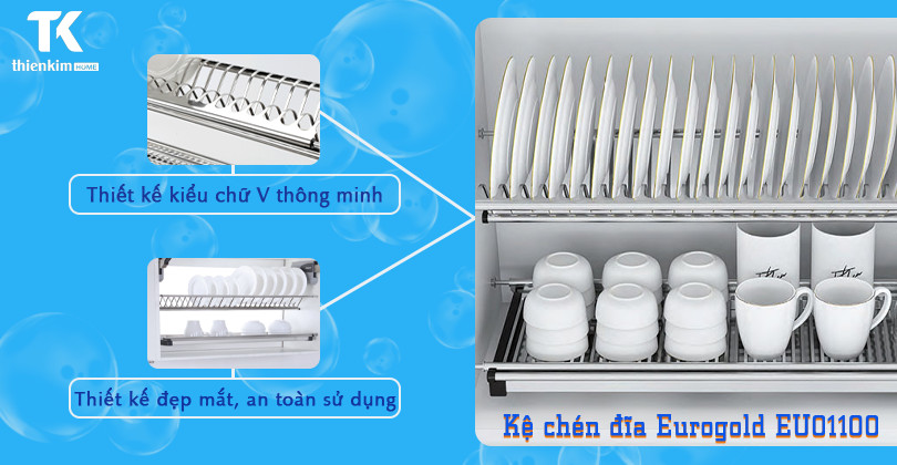 hình ảnh  Kệ chén đĩa Eurogold EU01100