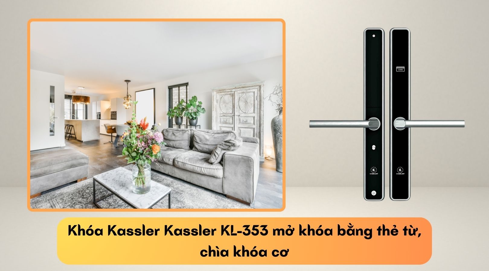 Ưu điểm nổi bật của khóa cửa nhôm Kassler KL-353