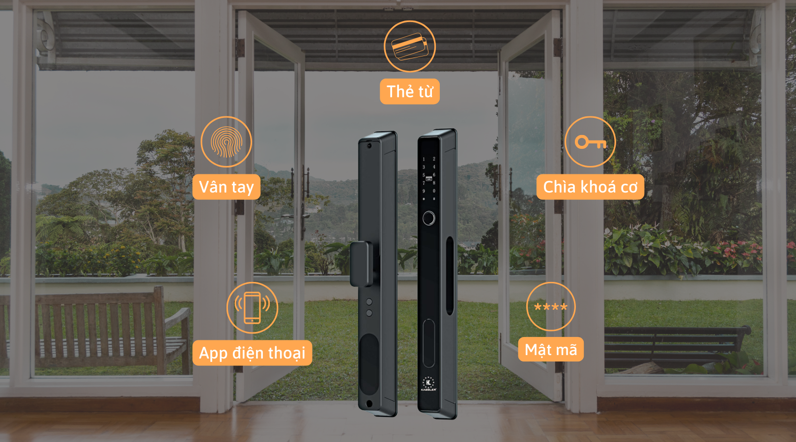 Phương thức mở khóa của Kassler KL-599 AT Black APP