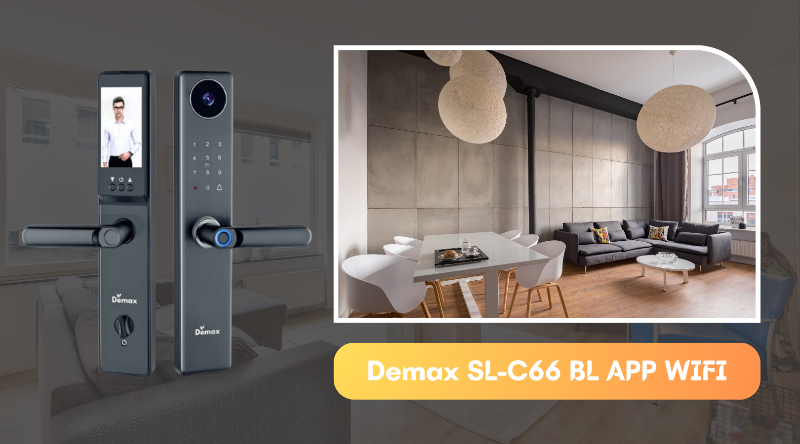 Tính năng nổi bật của khóa thông minh màn hình chuông Demax SL-C66 BL APP WIFI