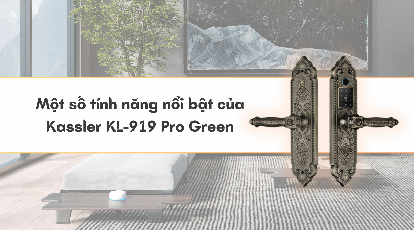 Một số tính năng nổi bật của khóa đại sảnh Kassler KL-919 Pro Green