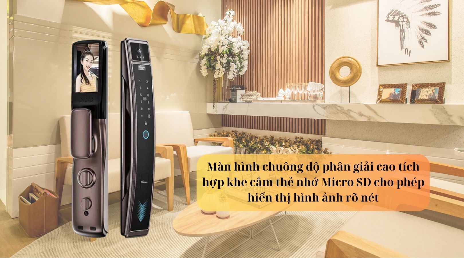 Khóa điện tử Demax FACE ID-3D SL918 AC APP WIFI
