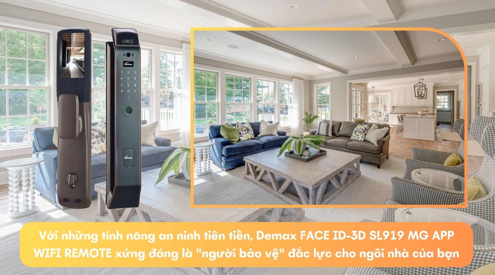 Tính năng ưu việt của khóa Demax FACE ID-3D SL919 MG APP WIFI REMOTE