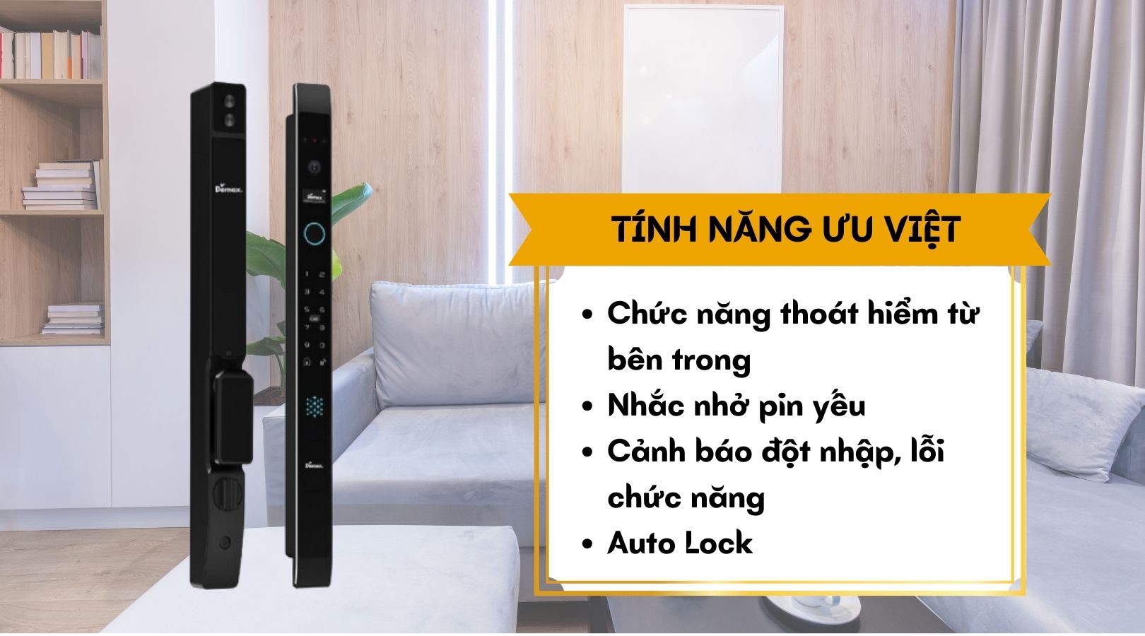 Tính năng nổi bật của khóa Demax SL908 BL CNC APP WIFI 