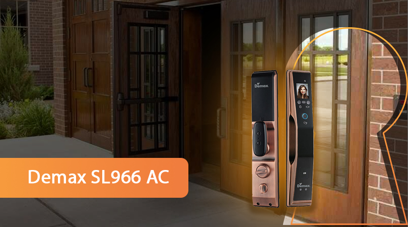 Khóa thông minh chống nước Demax SL909 BL CNC APP WIFI REMOTE