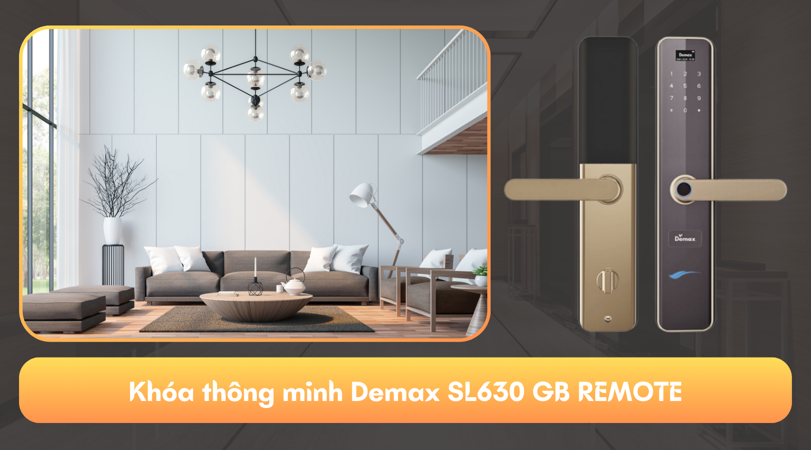 Khóa thông minh Demax SL630 GB REMOTE