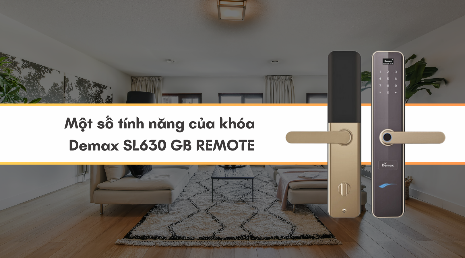 Một số tính năng của khóa Demax SL630 GB REMOTE