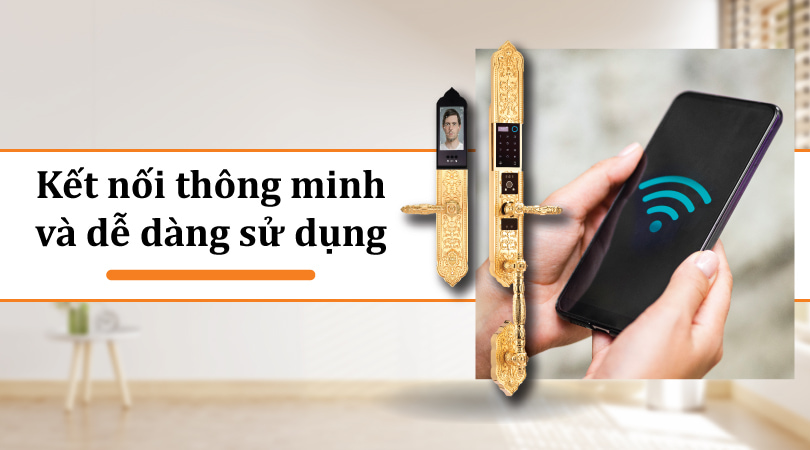 Demax SL988 GB Brass App Wifi - Kết nối thông minh