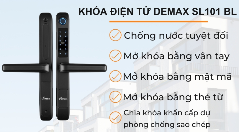 Các tính năng đặc biệt của khóa điện tử Demax SL101 BL