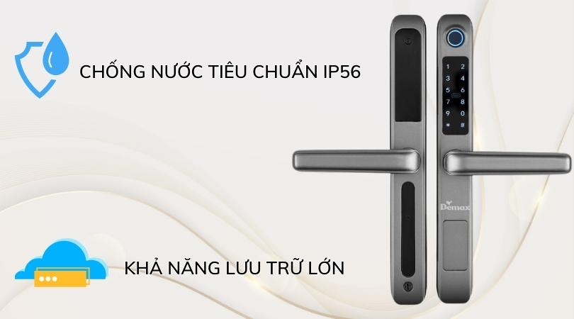 Khóa điện tử Demax SL101 SV - APP WIFI nhiều ứng dụng