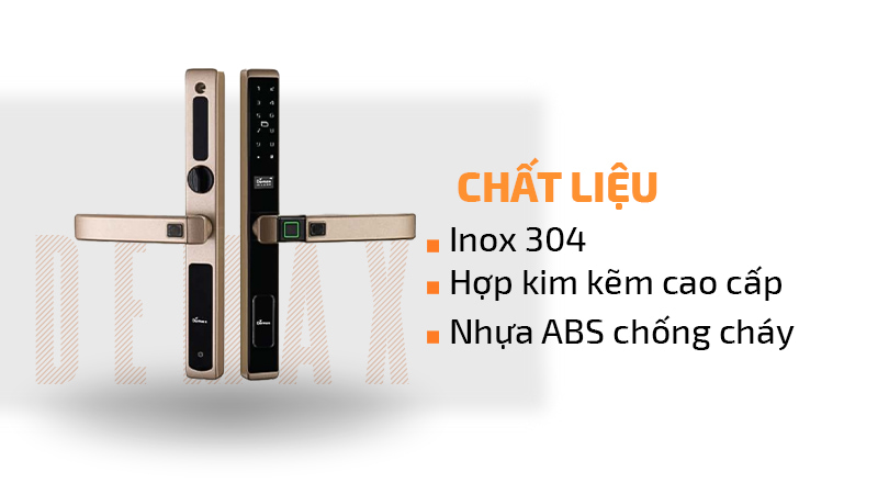 Chất liệu khóa điện tử Demax SL588 CG