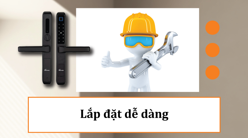 Demax SL606 BL App Wifi - Lắp đặt dễ dàng