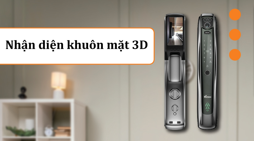 Khóa điện tử Face ID-3D Demax SL920 GS App Wifi