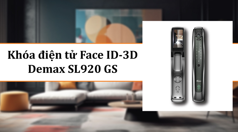 Khóa điện tử Face ID-3D Demax SL920 GS App Wifi