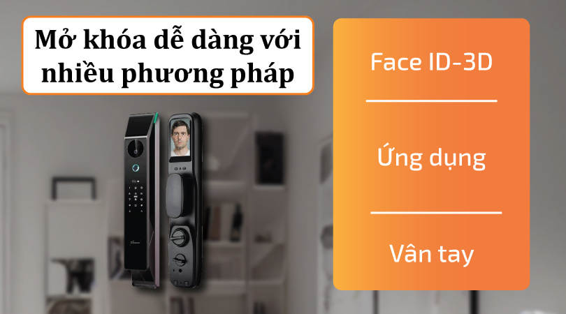 Demax SL999.001 App Wifi - Mở khóa dễ dàng với nhiều phương pháp