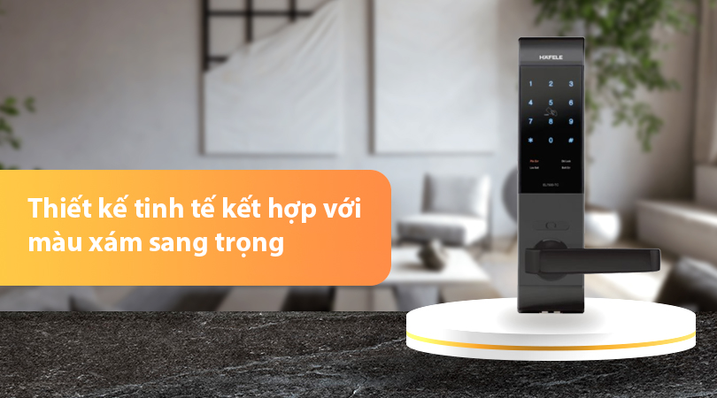 Thiết kế tinh tế kết hợp với màu xám sang trọng