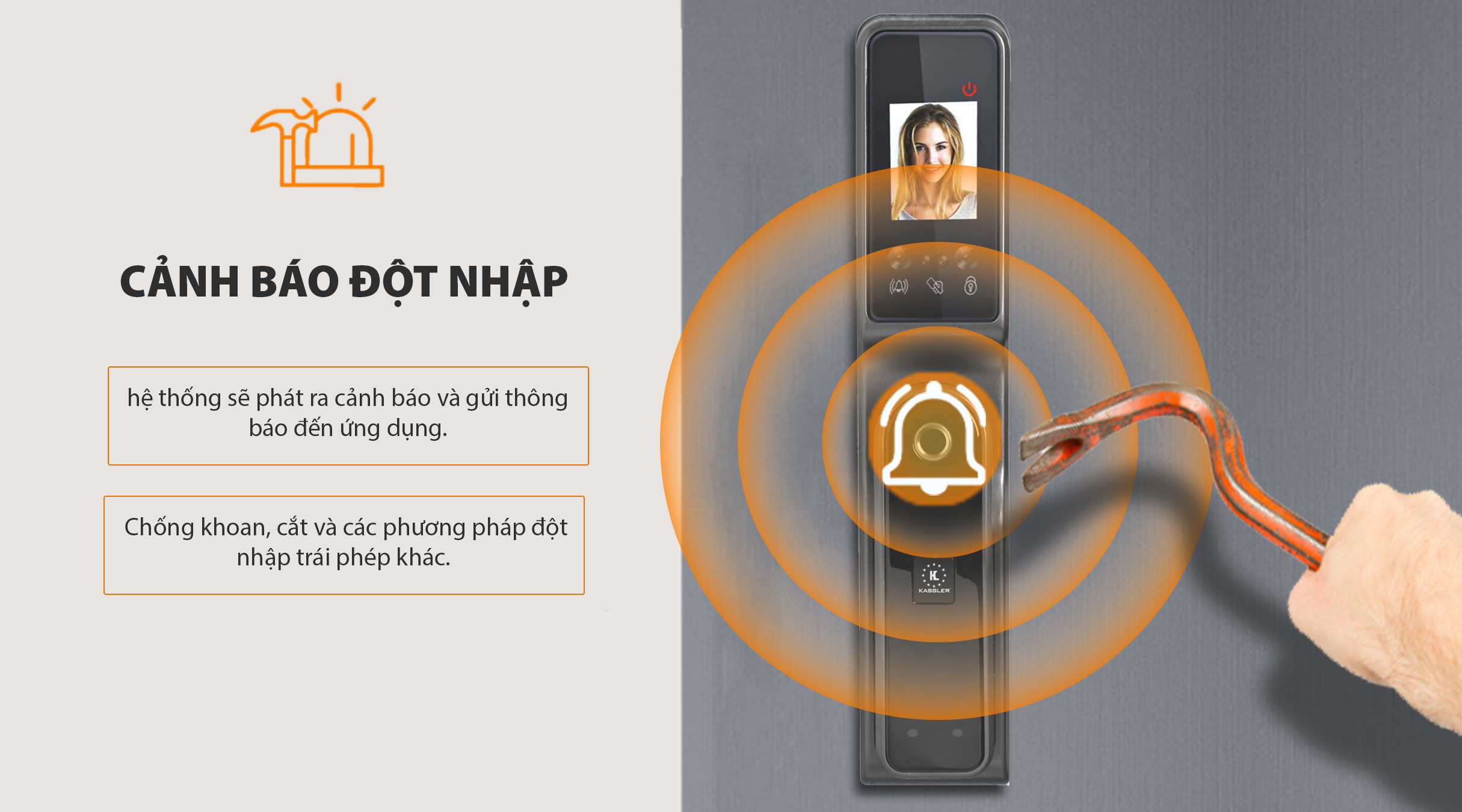 Kassler KL-790 APP cảnh báo Chống khoan cắt và chống trộm