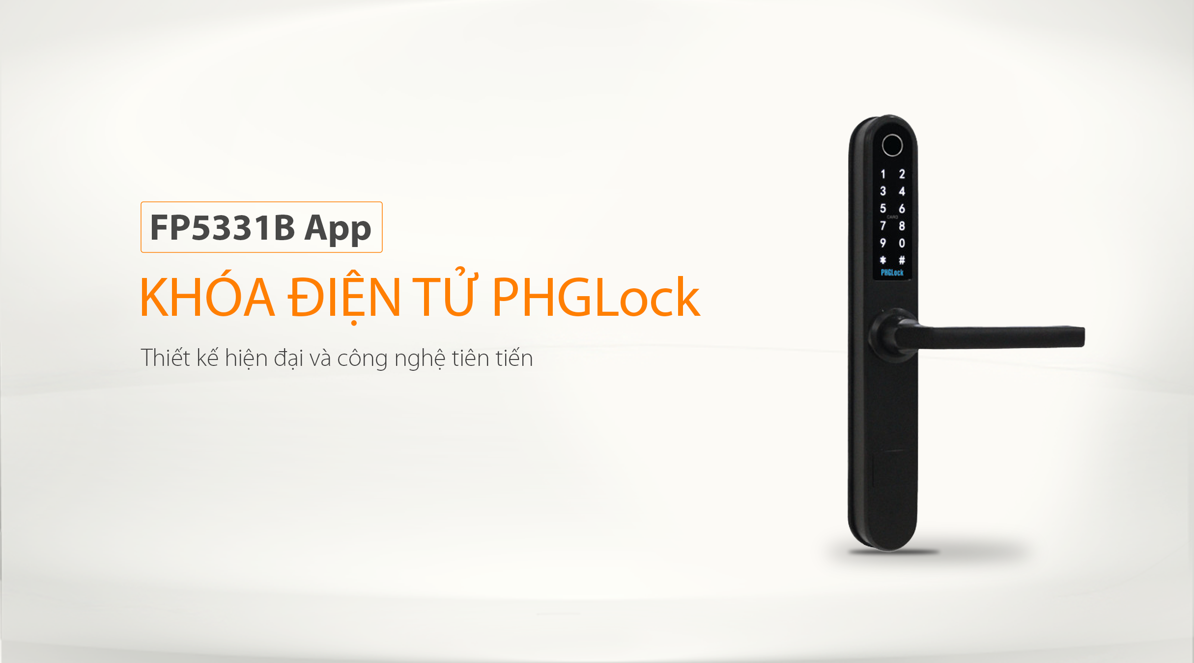 Thiết kế của khóa điện tử PHGlock FP5331B App