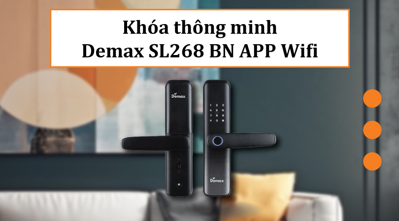 Khóa thông minh Demax SL268 BN APP Wifi
