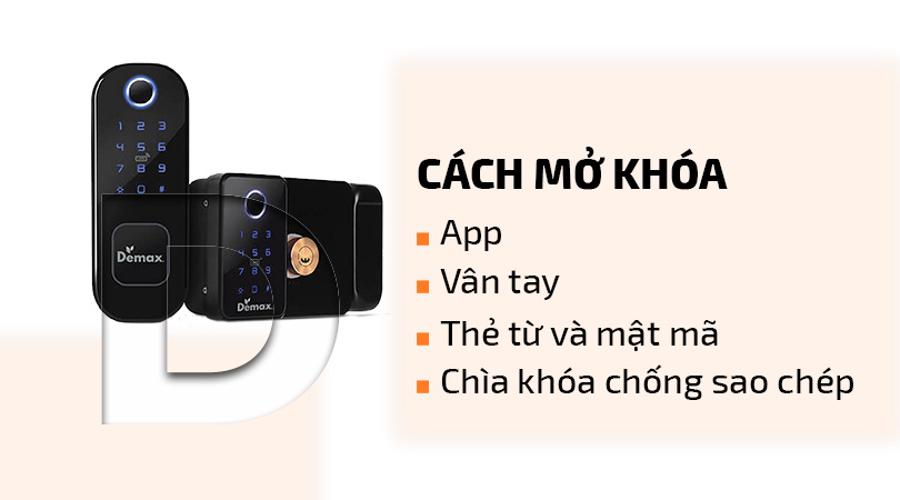 Demax SL602 WP - APP Bluetooth - Cách mở khóa