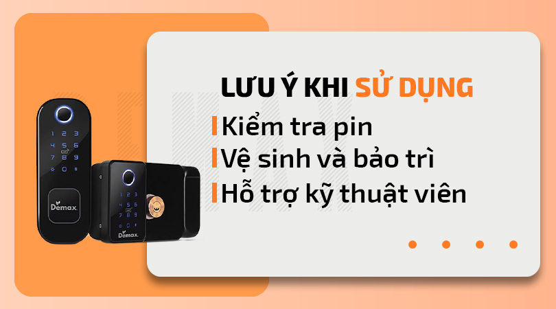Demax SL602 WP - APP Bluetooth - Lưu ý sử dụng