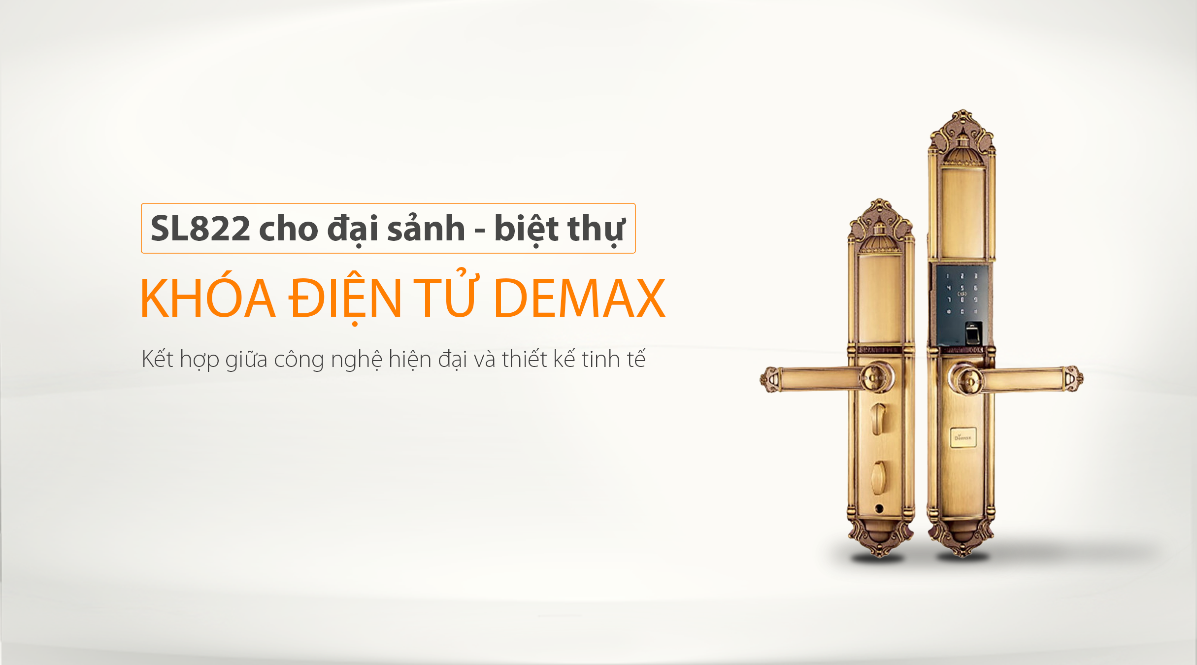 Thông số kỹ thuật của khóa điện tử Demax SL822 Gold