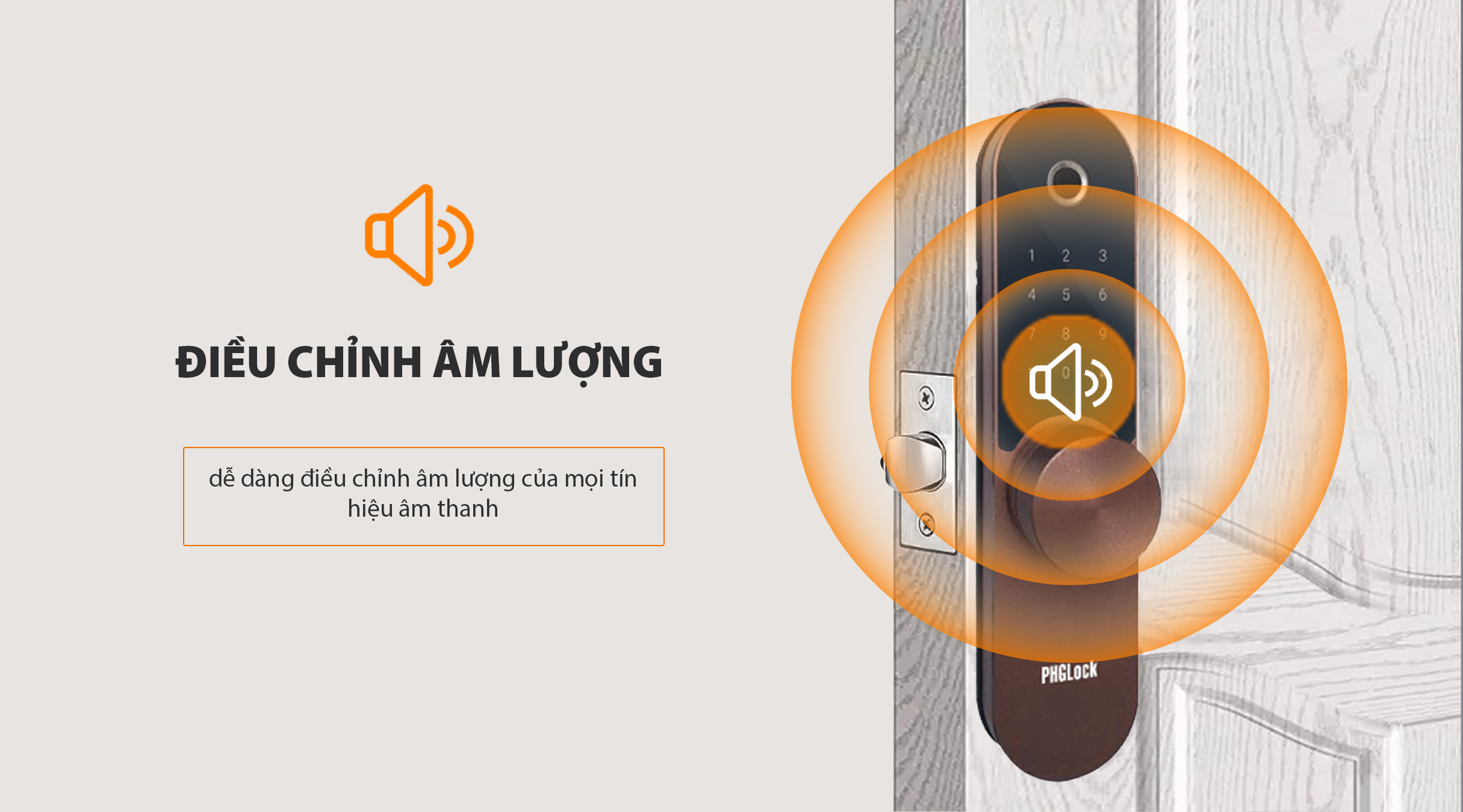 Một số tính năng tiêu biểu của khóa điện tử PHGlock FP2308RG