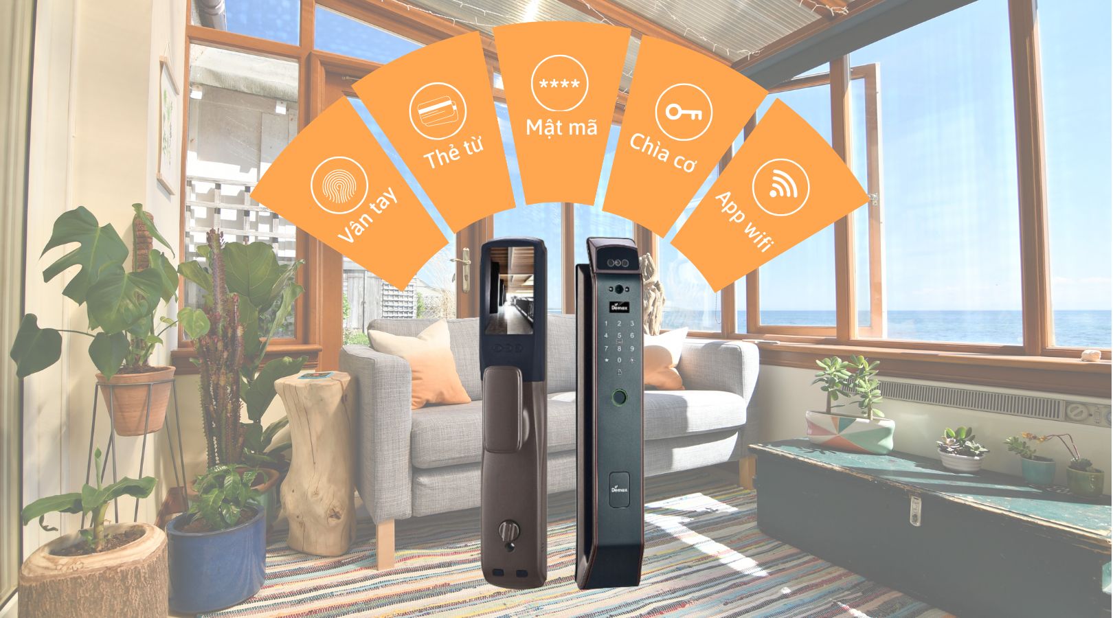 Tính năng mở khóa hiện đại, đa dạng của Face ID-3D Demax SL919 AC APP Wifi