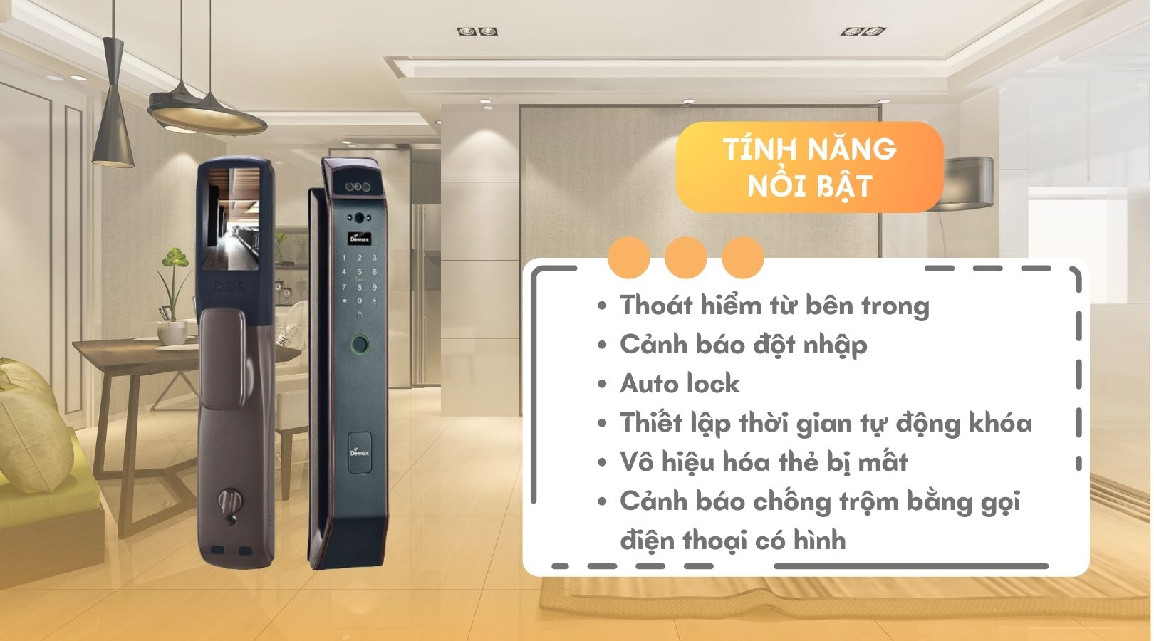 Tính năng đặc biệt của Face ID-3D Demax SL919 AC APP Wifi