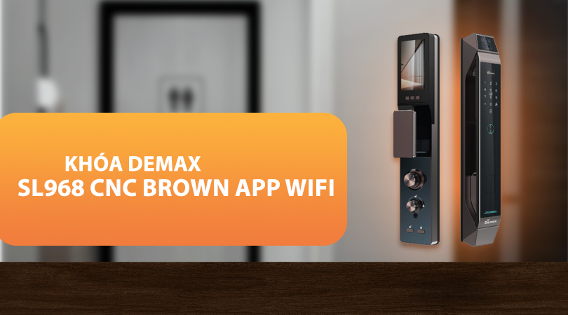 Thiết kế, chất liệu của khóa SL968 CNC Brown APP Wifi