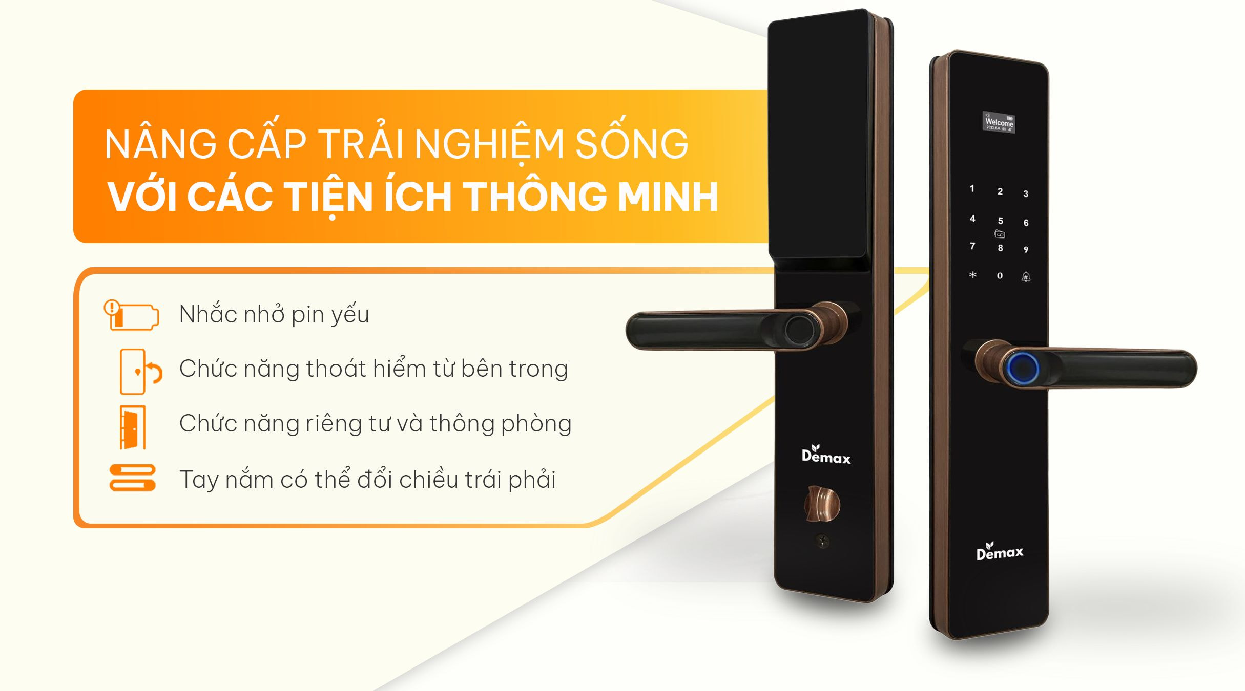 Tiện ích của khóa thông minh Demax SL C622 AC APP Wifi