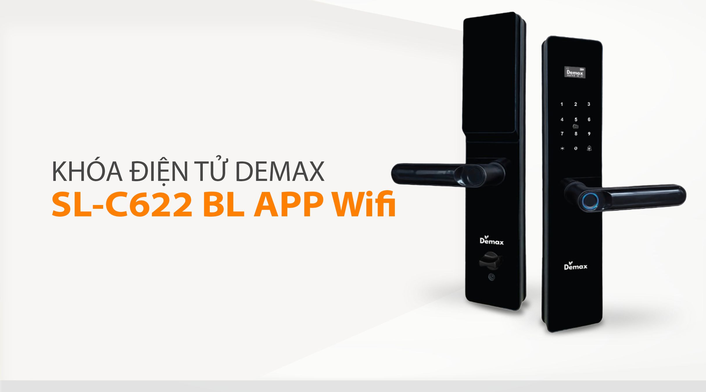 Khóa thông minh Demax SL-C622 BL APP Wifi