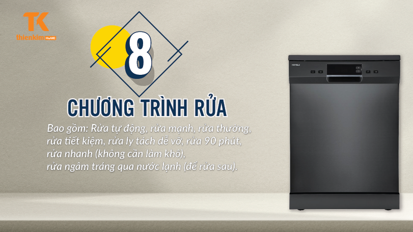 Chương trình rửa Máy Rửa Chén Hafele HDW-F60EB 538.21.310