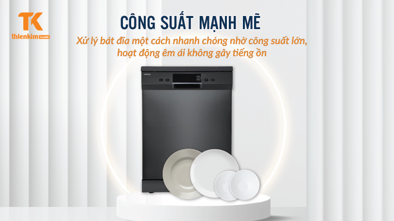 Công suất mạnh mẽ Máy Rửa Chén Hafele HDW-F60G 535.29.590
