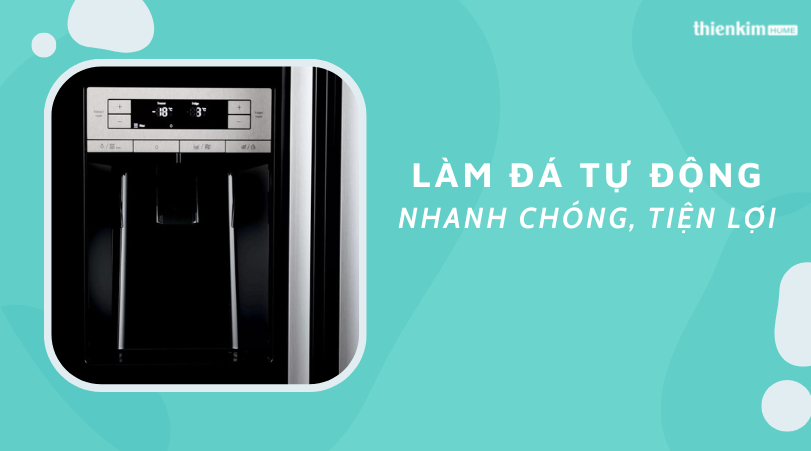 Làm đá tự động nhanh chóng tiện lợi Tủ lạnh Bosch KAD90VB20 Serie 6