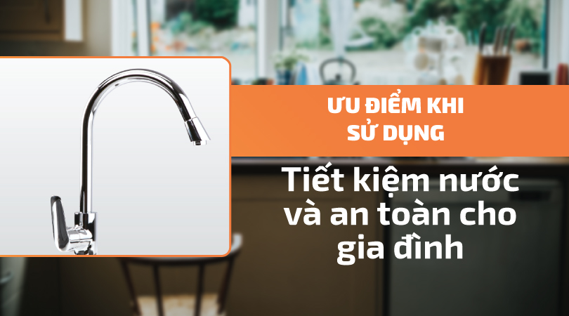 Vòi rửa chén Malloca K279N - Tiết kiệm nước