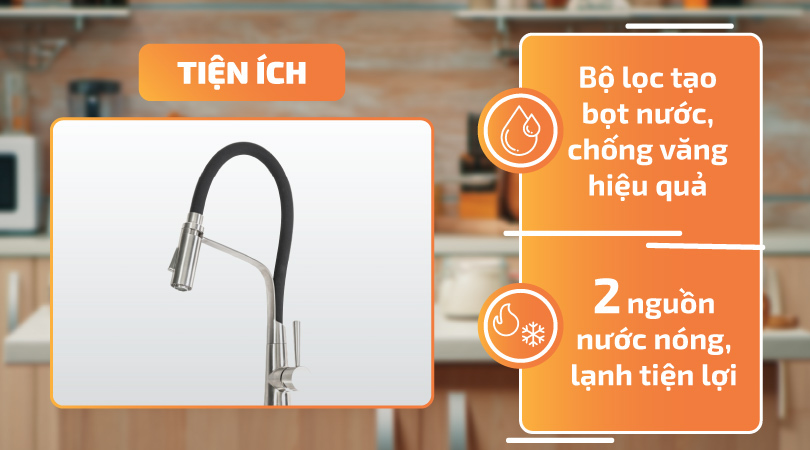 Malloca K596S có tiện ích đa dụng