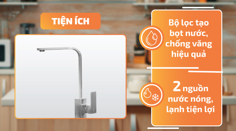 Tính năng Bọt nước mềm mại trên Malloca K536S 