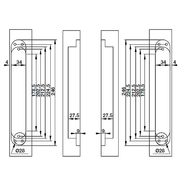 ảnh sản phẩm Bản Lề Âm Cửa 120Kg Hafele 927.03.039