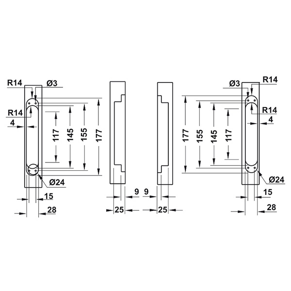 ảnh sản phẩm Bản Lề Cửa Âm Hafele 927.03.029