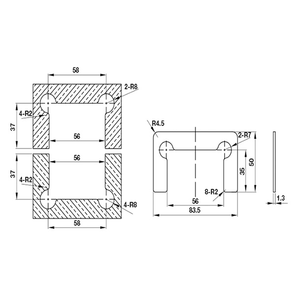 ảnh sản phẩm Bản lề kính - kính 90 độ Hafele 981.77.951