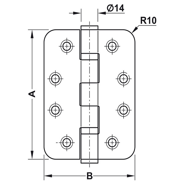 ảnh sản phẩm Bản lề lá Hafele 926.98.043