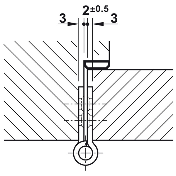 ảnh sản phẩm Bản lề lá Hafele 926.98.043