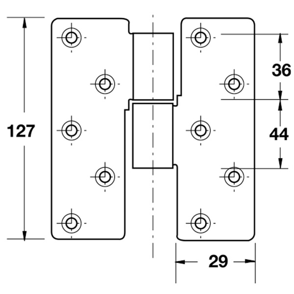 ảnh sản phẩm Bản lề trục giữa Hafele 926.51.009